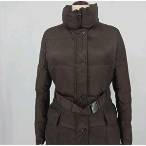 Laundry by Shelli Segal Long‎ Down Puffer Coat Fur Hood Size Large Full Length